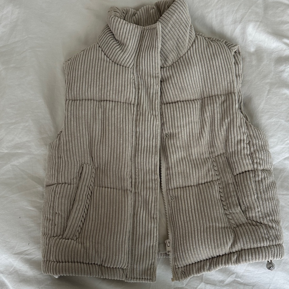 7 For All Mankind Ribbed Vest - Light Gray